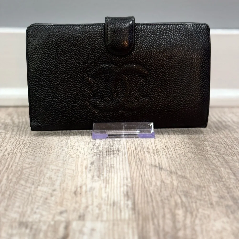 Chanel Long Wallet, Caviar Leather